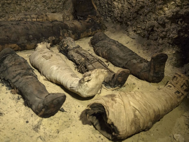 Egypt Archeológia Múmie Komory Pohrebné Objav