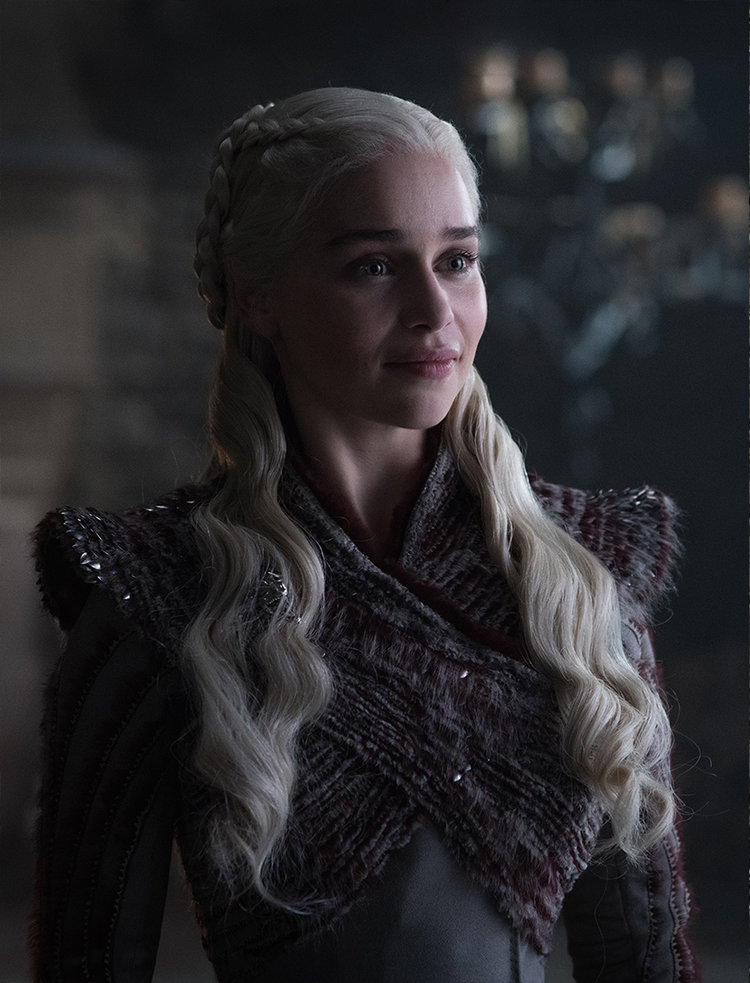 Emilia Clarke ako Daenerys Targaryen v 8. sérii Hry o tróny.
