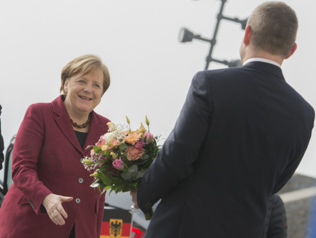Angela Merkelová, Peter Pellegrini, návšteva