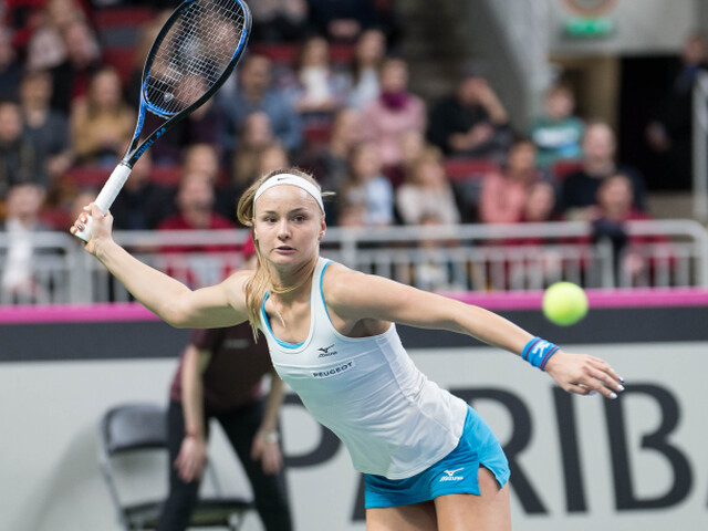 Lotyšsko SR Tenis Fed Cup Slovensko šramková