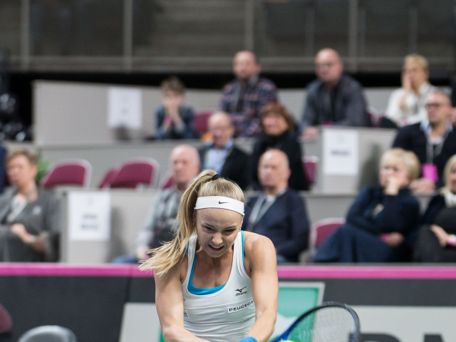 Lotyšsko SR Tenis Fed Cup Slovensko šramková
