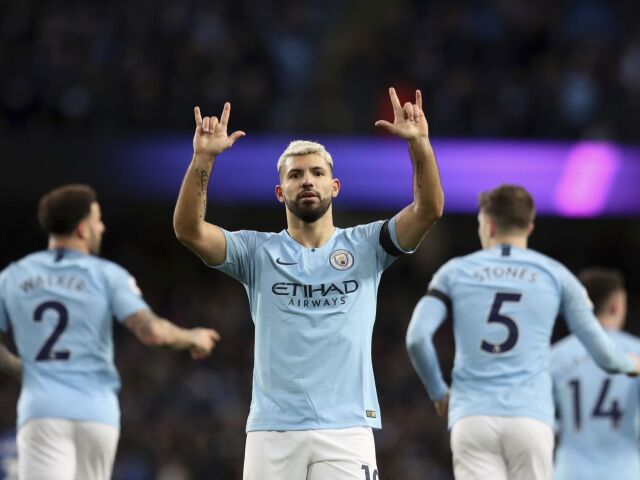 Britain Soccer Premier League Sergio Agüero