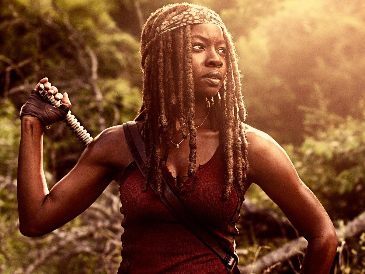 michonne, danai gurira, walking dead,