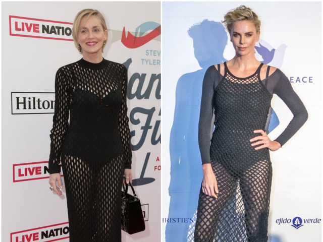 Herečky Sharon Stone (vľavo) a Charlize Theron. 