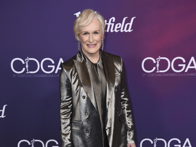 Herečka Glenn Close na 21. ročníku cien Costume Designers Guild Awards.