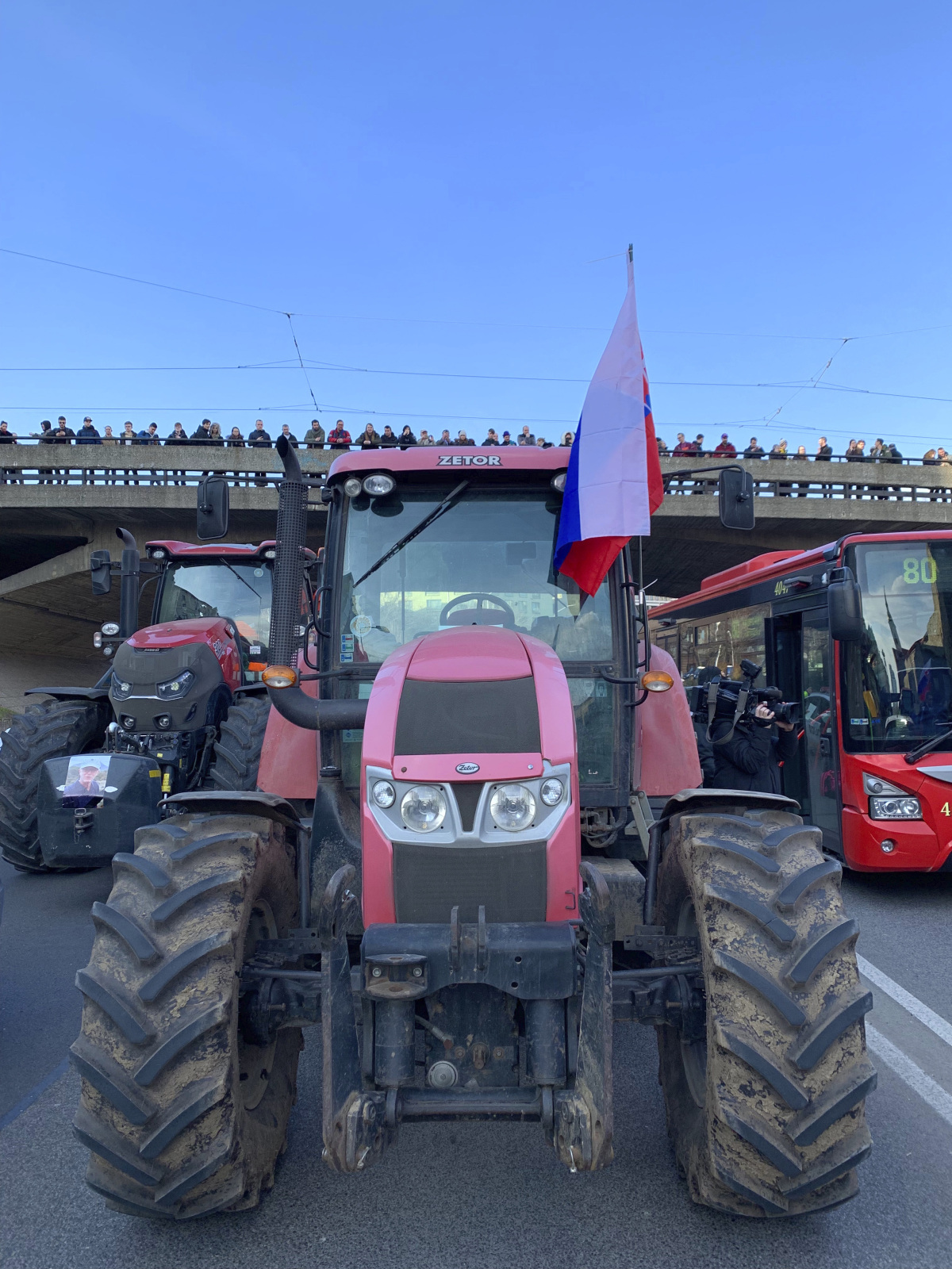 SR Bratislava Protest Farmári traktor