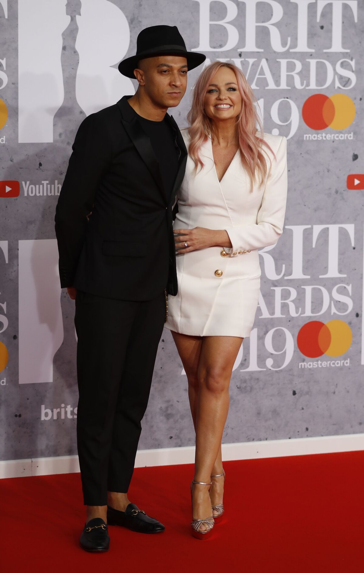 Jade Jones a Emma Bunton spoločne na cenách Brit Awards 2019. 