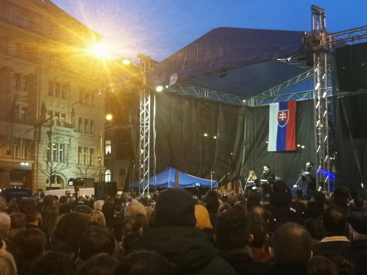 spomienkové zhromaždenie, výročie vraždy Jána Kuciaka a Martiny Kušnírovej