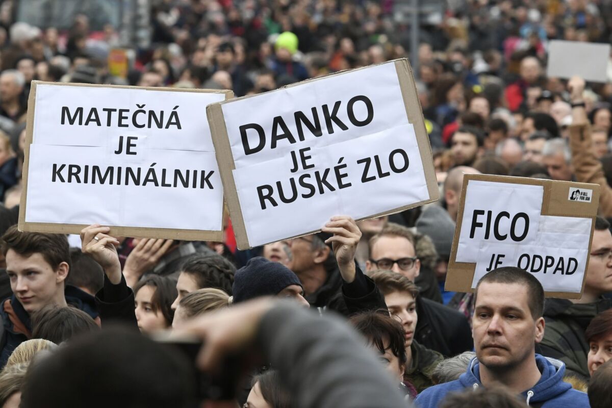 SR Bratislava zhromaždenie Za slušné Slovensko BAX