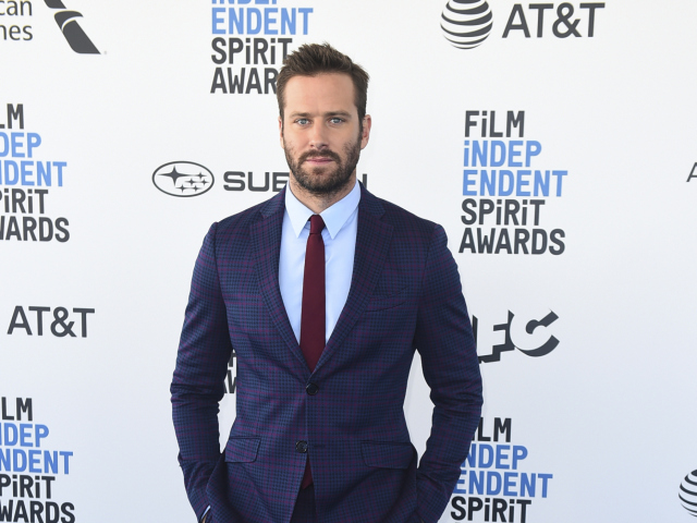 2019 Film Herec Armie Hammer.Spirit Awards - Arrivals