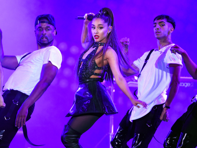 Speváčka Ariana Grande na archívnom zábere.,