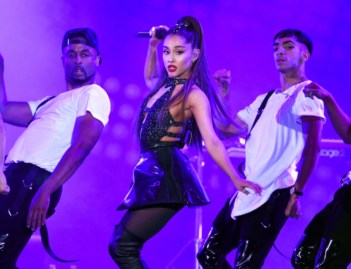 Speváčka Ariana Grande na archívnom zábere.,