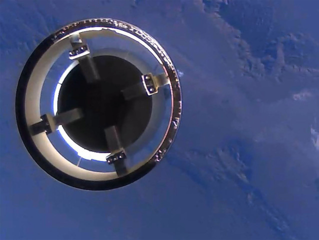 Blue Origin New Shepard Separation Earth View