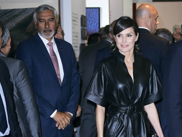 Španielska kráľovná Letizia na návšteve výstavy International Contemporary Art Fair ARCO v Madride.