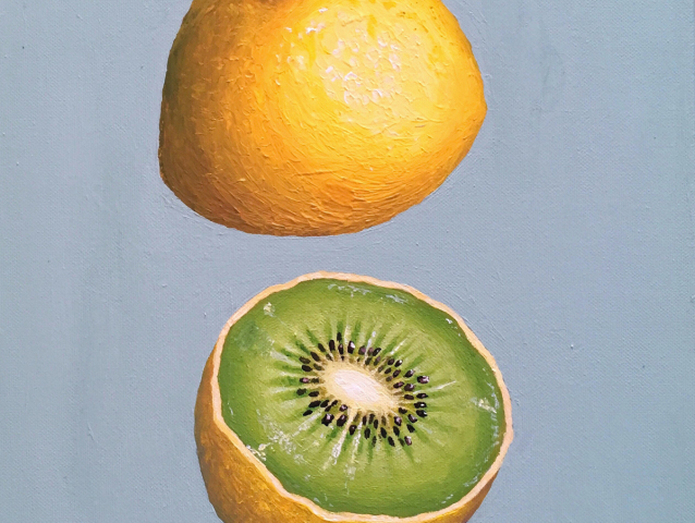 kiwi, kivi, citrón