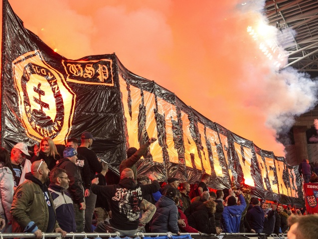 ftehelné pole fanúšikovia futbal Slovan Trnava ultras