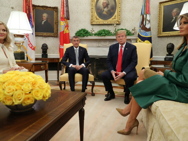 USA trump andrej babiš Melania Monika Babišová