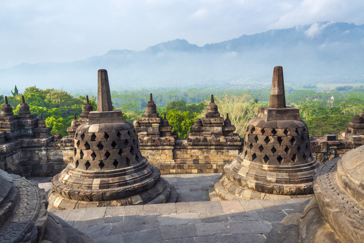 Borobudur, Indonézia, Jáva,