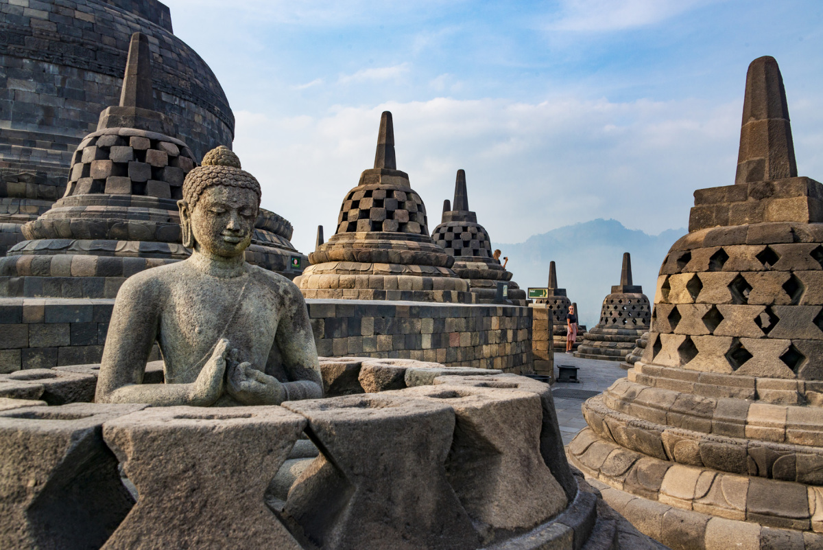 Borobudur, Indonézia, Jáva,