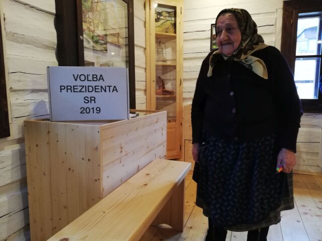 Vlkolínec, prezidentské voľby 2019