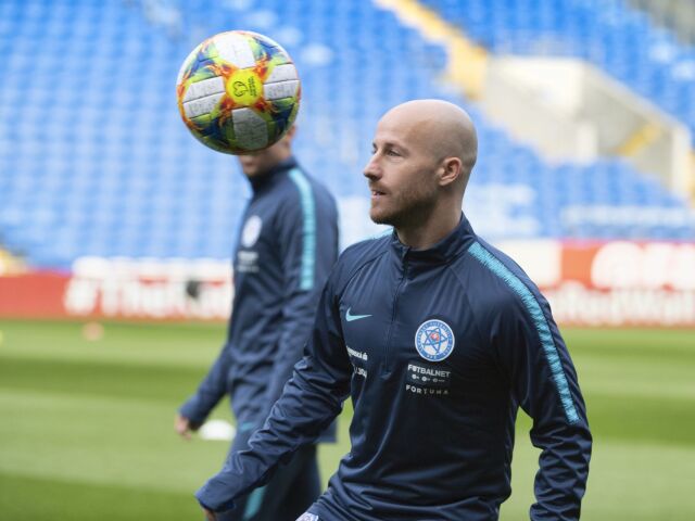 Wales SR Futbal ME kval. E Cardiff tréning stoch