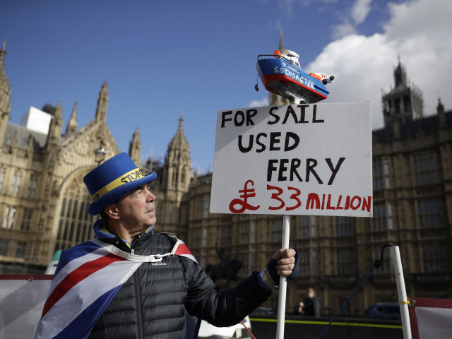 Steve Bray, Británia EÚ brexit parlament referendum, protest