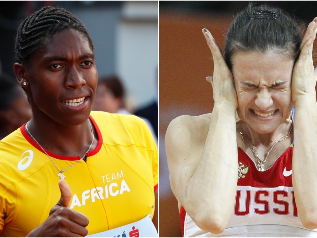 Caster Semenyová,  Jelena Isinbajevová
