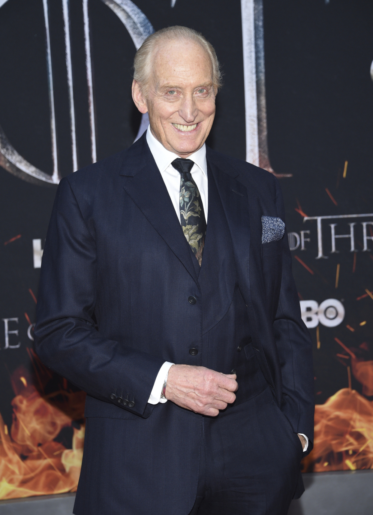 Herec Charles Dance na premiére Hra o tróny v New Yorku.