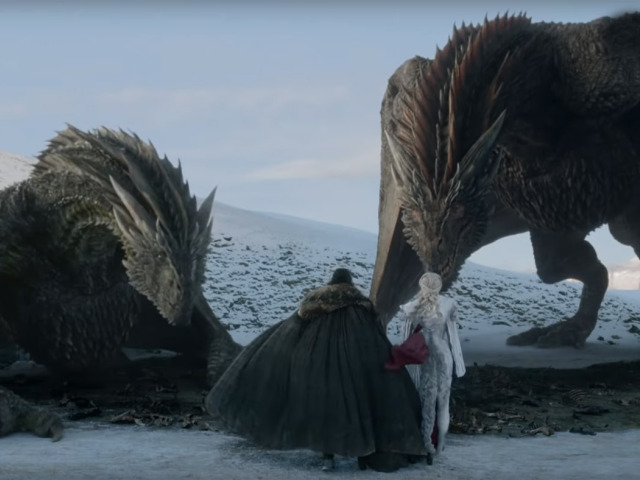 hra o tróny, game of thrones, daenerys, jon, draky,