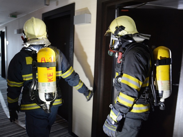 Cvičenie hasičov v Košiciach
