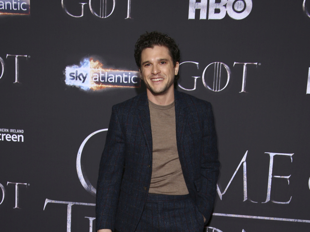 Herec Kit Harington na premiére ôsmej série šou Hra o tróny v Belfaste. 