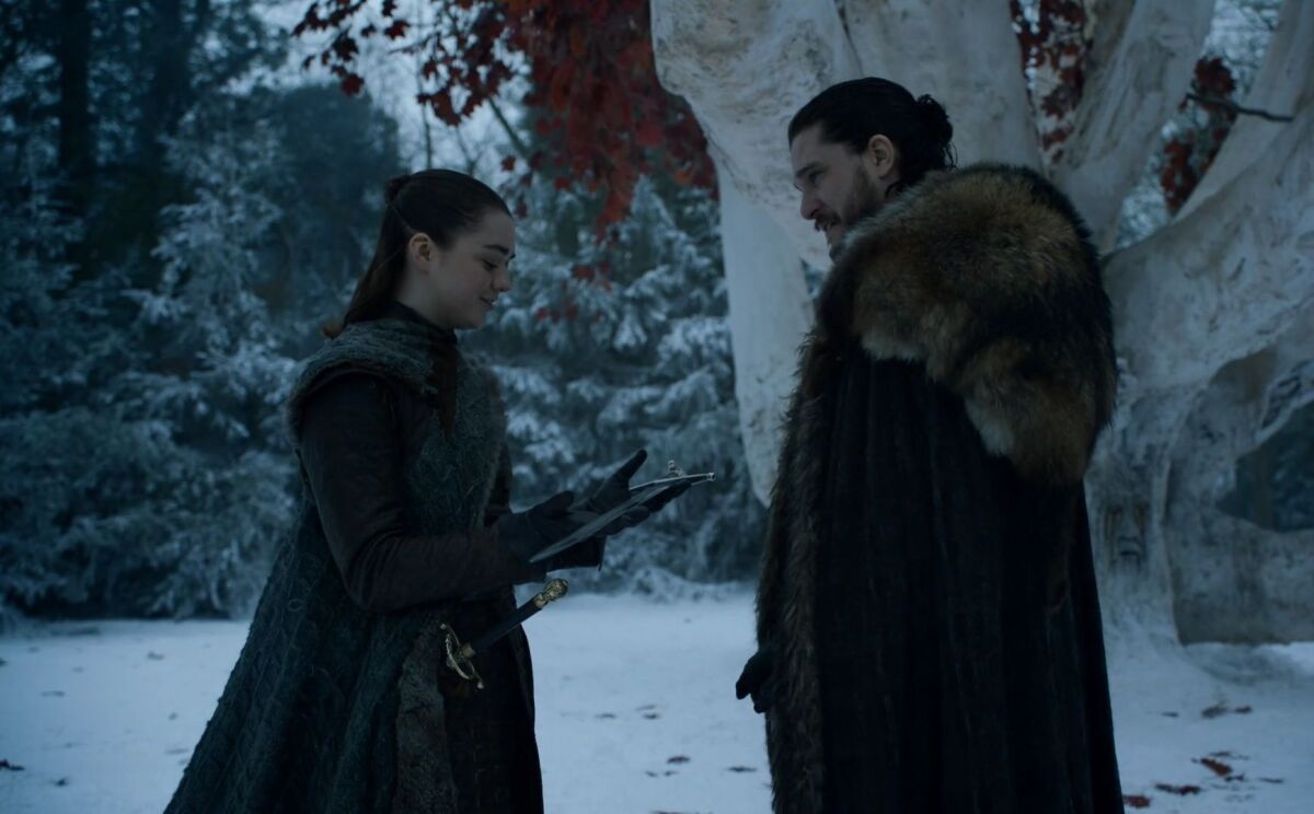 hra o tróny, game of thrones, jon, arya,