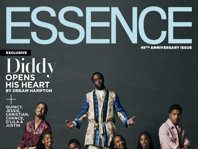 Essence s raperrom Seanom Diddym Combsom a jeho ratolesťami - zľava: Quincy, 27,  Jesse, 12, Christian, 21, Chance, 12, D´Lila, 12 a Justin, 25.