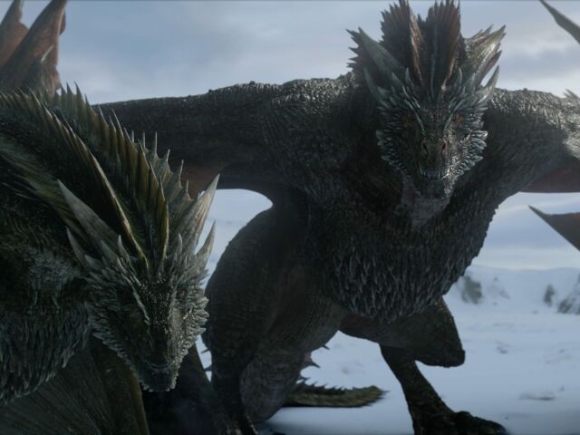hra o tróny, game of thrones, drogon, rhaegal,