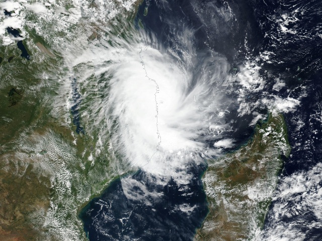 cyklón, hurikán, mozambik, juhoafrická republika