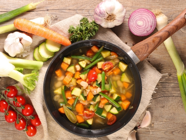 Minestrone, jarná zelenina