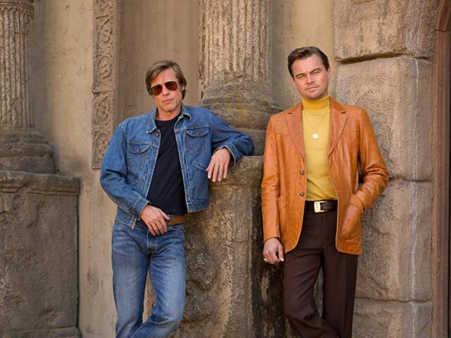 Herečka Brad Pitt (vľavo) a Leonardo DiCaprio na zábere z filmu Once Upon a Time in Hollywood.