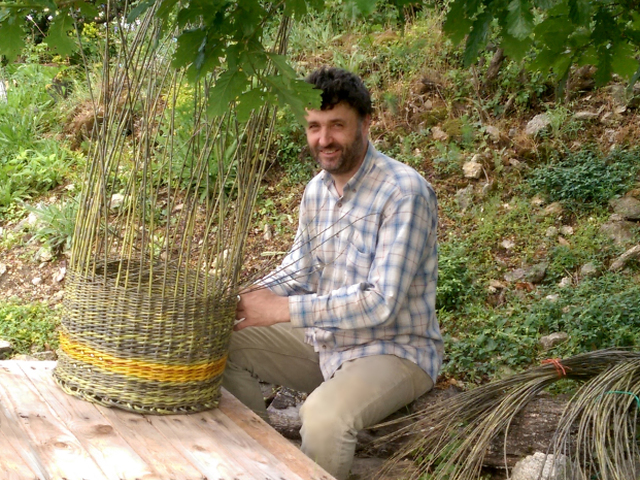 Peter Jurifa, košikárstvo, košík