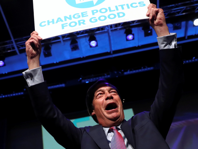 Nigel Farage, brexit, eurovoľby 2019