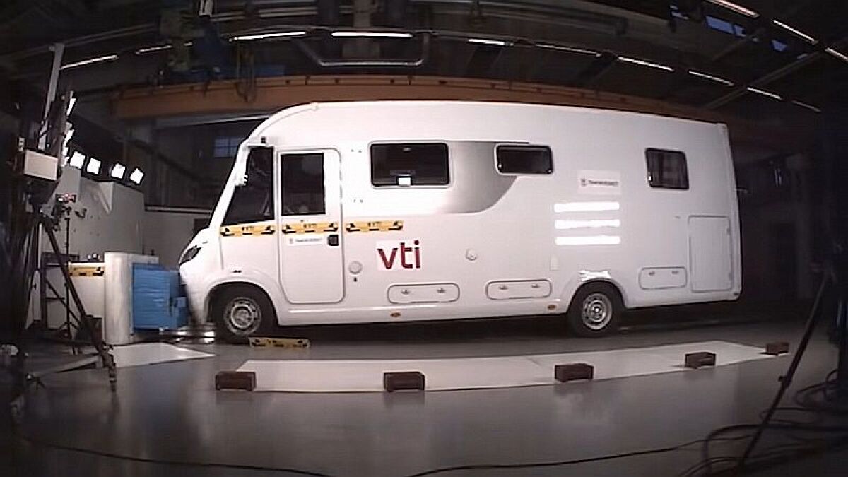 Karavany - crashtest Trafikverket 2019