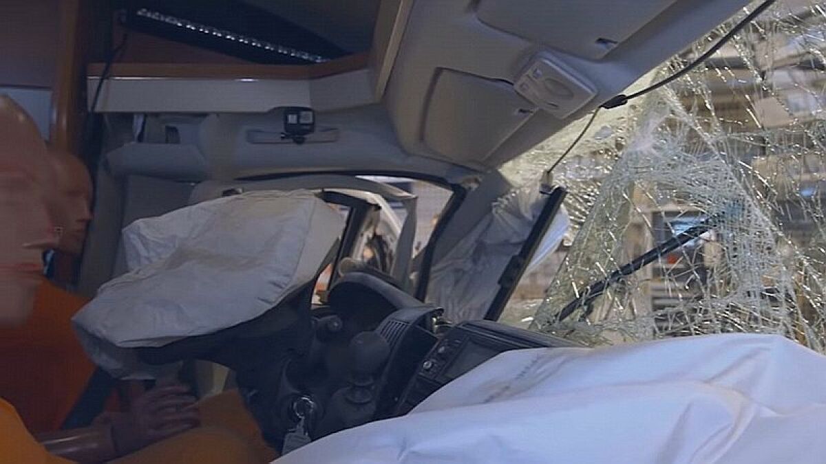 Karavany - crashtest Trafikverket 2019