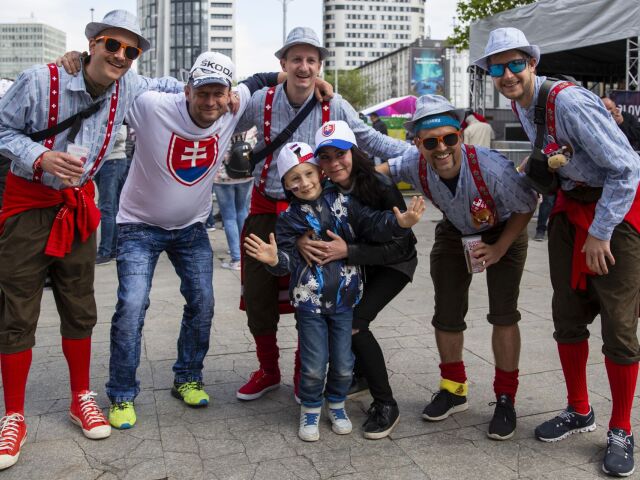 SR MS2019 Hokej A Francúzsko Slovensko fanúšikoviaBAX