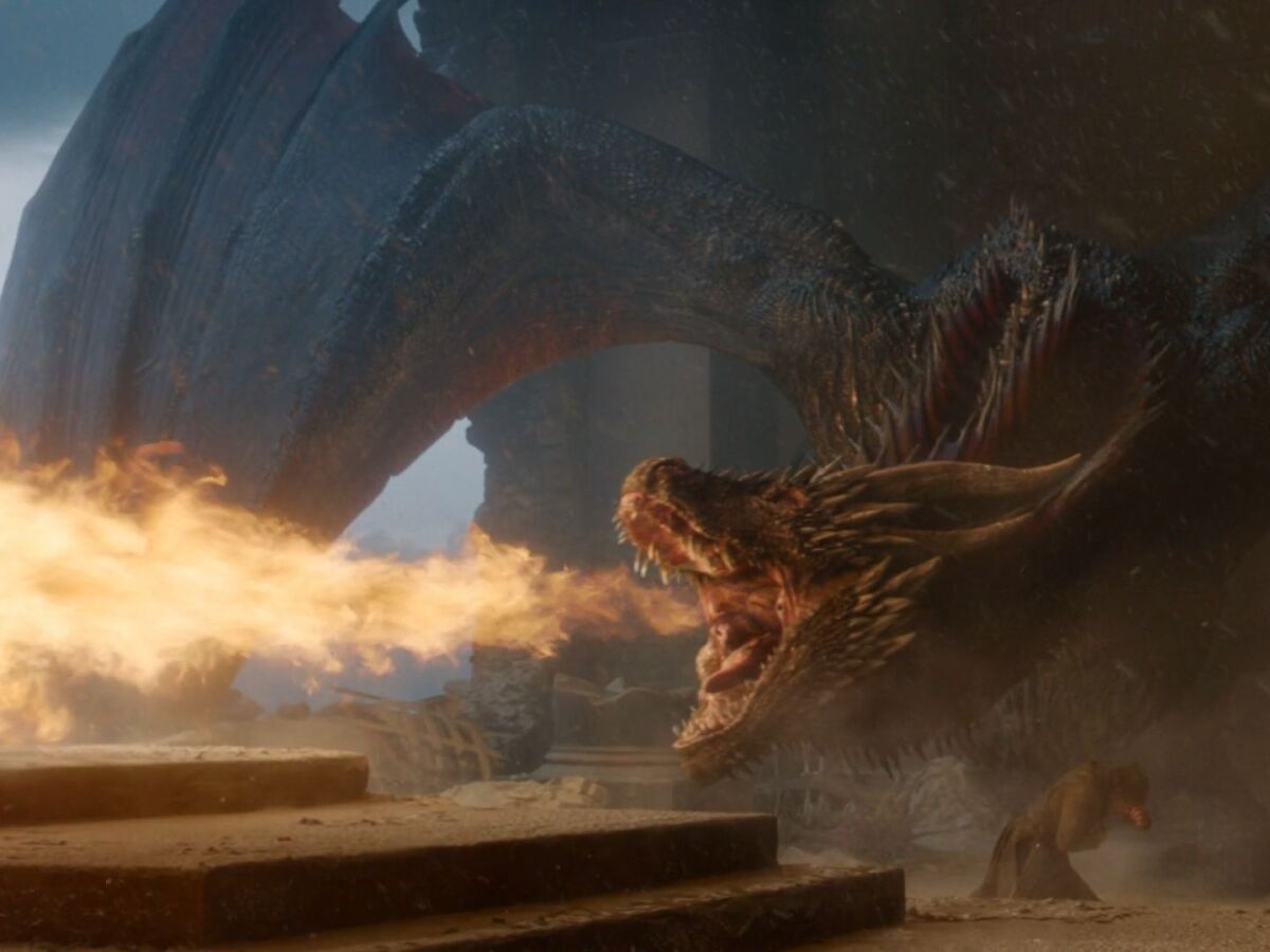 hra o tróny, game of thrones, drogon,