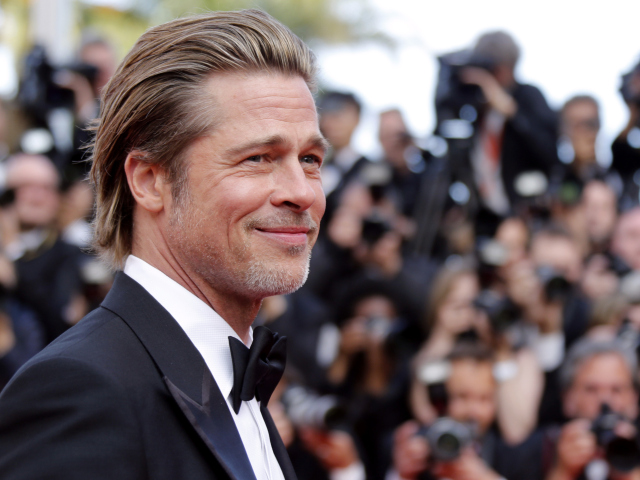 Herec Brad Pitt v Cannes.