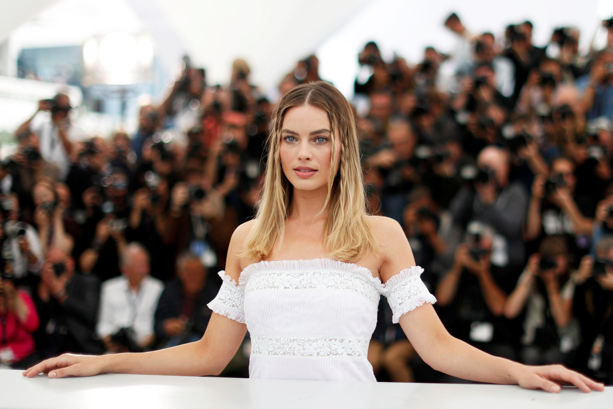 Herečka Margot Robbie na predstavení filmu Vtedy v Hollywoode. 