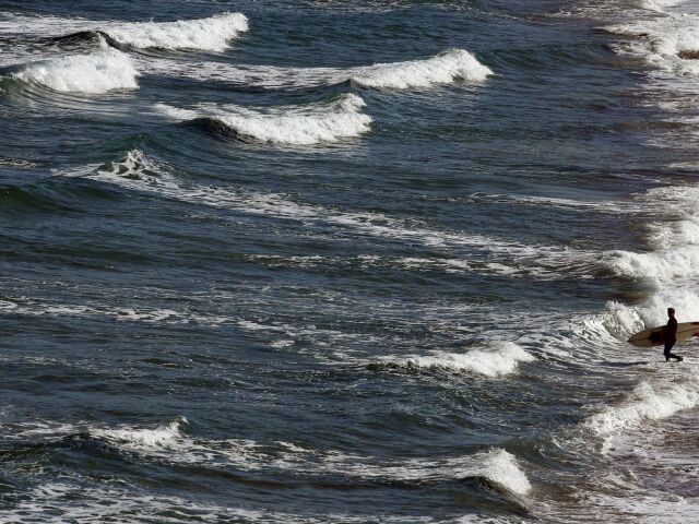 Francúzsko, surfer, more, vlny, Atlantik