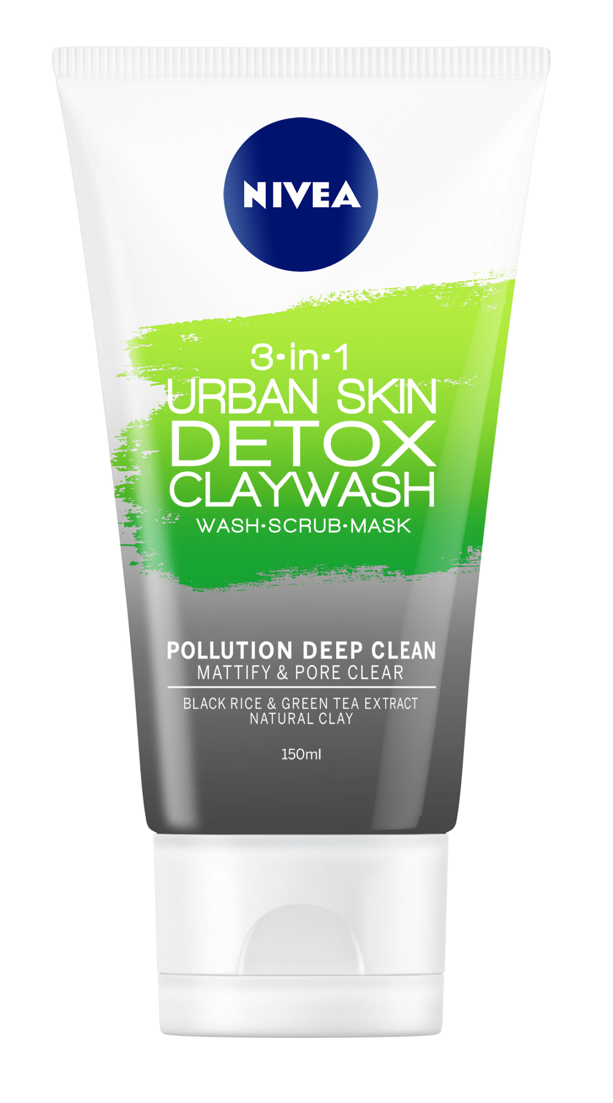 Detoxikačný ílový čistiaci krém URBAN SKIN 3 v 1 od Nivea