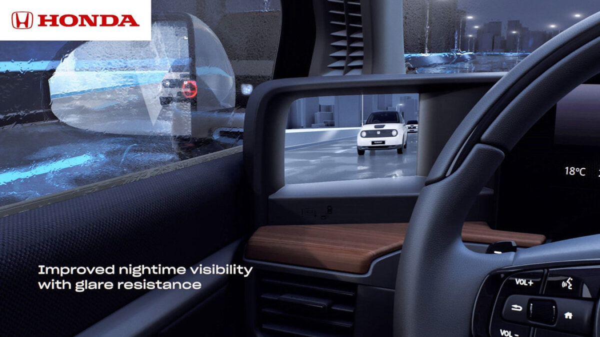 Honda E - virtuálne zrkadlá