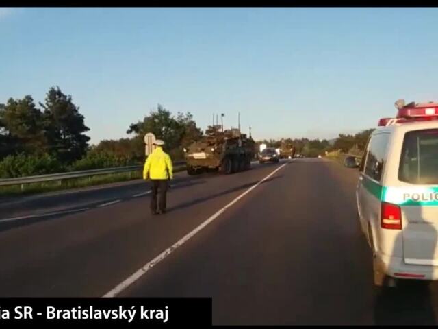 Diaľnica D2 vojenská technika