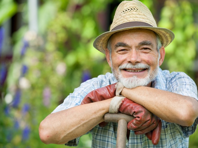 ujo, dedo, dôchodca, senior